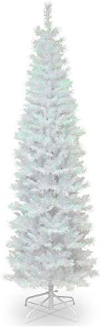 National Tree Company 6ft Unlit White Iridescent Tinsel Christmas Tree