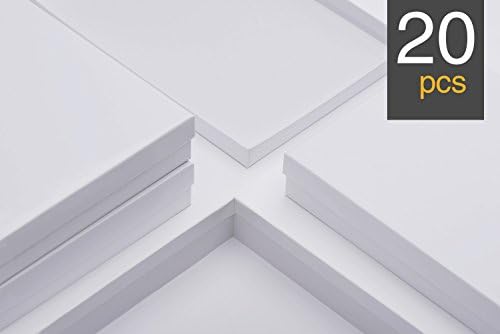 mesha white jewelry gift boxes 8x5.5x1.25 20 pcs, close-up detail
