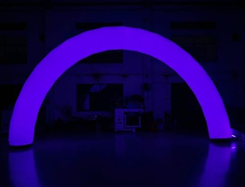 26.5ft Giant Inflatable Color Changing Arch Blow up Promotional LED Lighting Arch with Blower Color Change Lighting Archway for Event Parties (Multicolor, 8m Width)