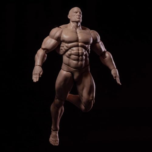 1/12 scale male action figure strong muscle joint, side view