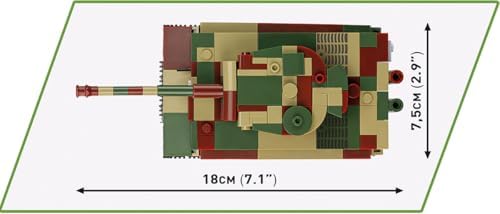 COBI Musee des Blindes Collection Pz.Kpfw. VI Tiger Ausf. E 2-in-1 Building Set, 442 Pieces