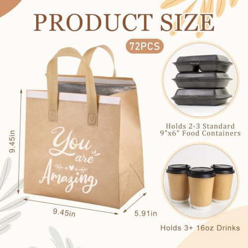 Didaey 72 Pcs Employee Appreciation Gift Bags Bulk with Handles, Reusable