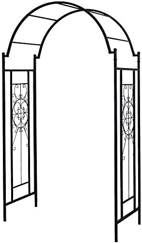 OUTOUR Garden Arch Arbor Arbour Trellis Outdoor Iron Arbor Arbour