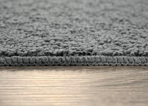 Garland Rug Town Square Cinder Gray 6' x 9' Non Slip Area Rug for Living Rooms & Hallways, Stylish & Durable for High-Traffic Areas