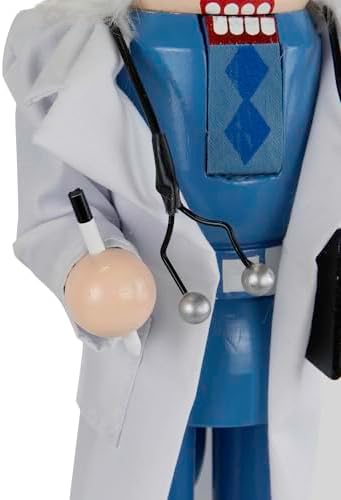 Northlight Doctor with Stethoscope Wooden Christmas Nutcracker - 14"