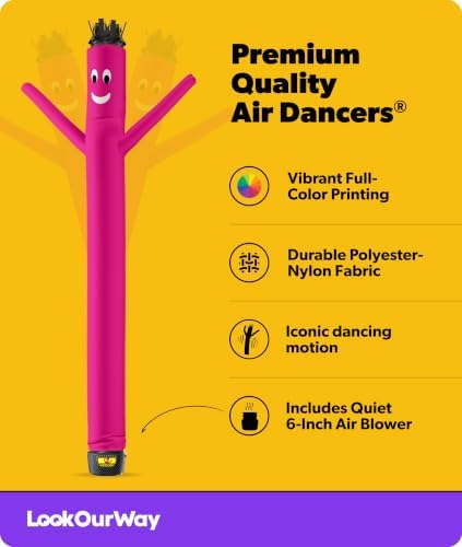 LookOurWay 6ft Original Air Dancer Set | Blower included | Pink