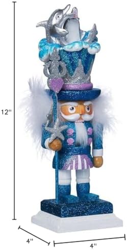 Kurt Adler Hollywood Dolphin Nutcracker, 12-Inch