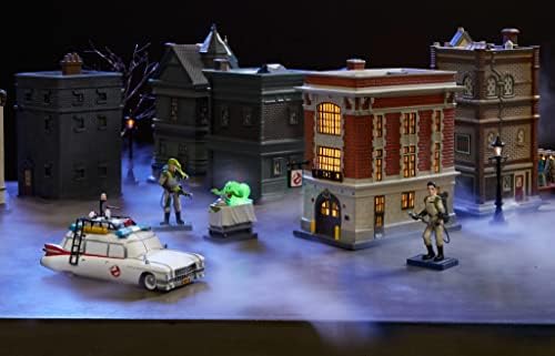Department 56 Porcelain Ghostbusters Village Firehouse Lit Building, 7.87 Inch, Multicolor