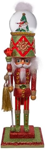 Kurt Adler 20" Hollywood Nutcrackers™ Animated Musical Water Globe Hat Nutcracker