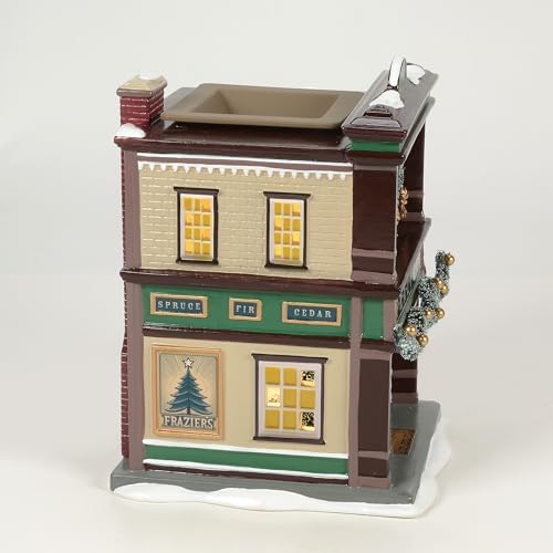 Department 56 Scenterville Village Frazier's Fresh and Festive Wax-Warming Lit Building and Figurine Set, 8.27 Inch, Multicolor
