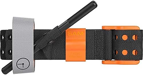 SAM Medical SAM XT Extremity Tourniquet with Metal Windlass, Hi-Viz Orange, O...