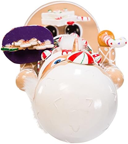 Kurt Adler 16-Inch Wooden Gingerbread Christmas Nutcracker (Color May Vary),Brown/Beige