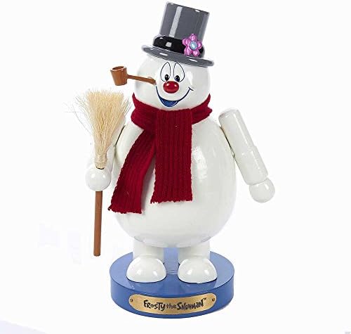 Kurt Adler Wooden Frosty The Snowman Nutcracker, 10"