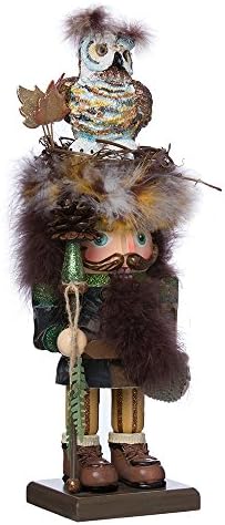Kurt Adler 16-Inch Hollywood Woodsman Nutcracker with Owl Hat