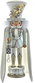 18-Inch Hollywood White Snowflake Soldier Battery-Operated LED Nutcracker