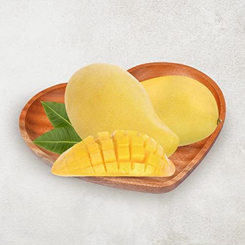 VieWood Heart Wooden Plates Set of 3 Unbreakable Classic Appetizer Plates, Easy Cleaning & Light weight for Dishes Snack, Dessert (Khaya, 4.1" & 6.3" & 8.7")