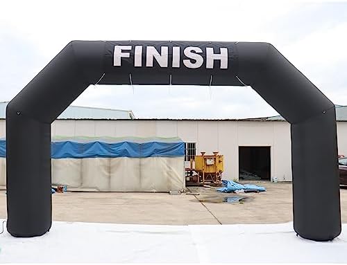SAYOK Outdoor Inflatable Arch Inflatable Archway Inflatable Start Finish Line Racing Arch Banners with Air Blower for Advertising(Black, 20FT)