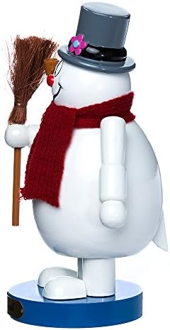 Kurt Adler Wooden Frosty The Snowman Nutcracker, 10"