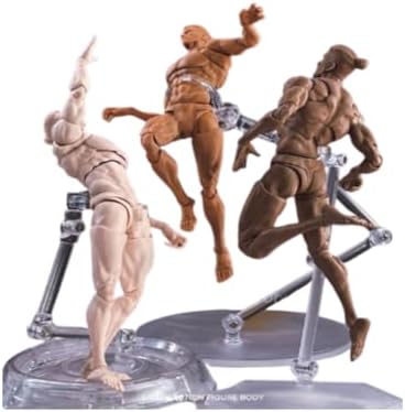 1/12 male action figure 6inch flexible muscular strong, side view