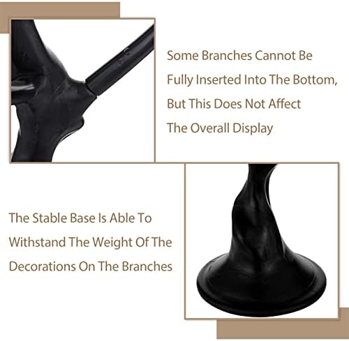 Sziqiqi Black Artificial Tree for Table Centerpiece, Faux Tree for Wedding