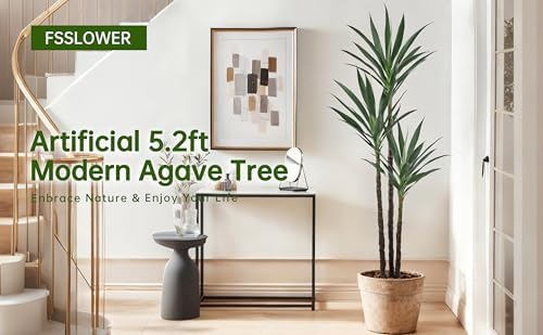 Artificial Agave Tree 5.2FT with 45 Leaves & 3 Trunks Yucca Plant