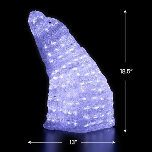 Northlight 18.5" LED Lighted Commercial Grade Acrylic Polar Bear Outdoor Christmas Decoration