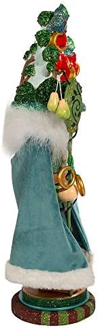Kurt Adler HA0572 17.5" Hollywood Five Golden Rings Nutcracker, Multicolor