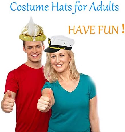 6 Novelty Party Hats, Funny Costume Hats for Photo Booth Props