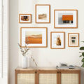 16x20 Picture Frame,Natural Solid Teak Wood Photo Frame|High Tempered Glass