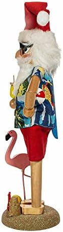 Kurt S. Adler 15.5-Inch Wooden Beach Santa Nutcracker