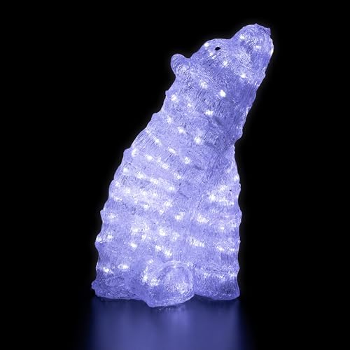 Northlight 18.5" LED Lighted Commercial Grade Acrylic Polar Bear Outdoor Christmas Decoration