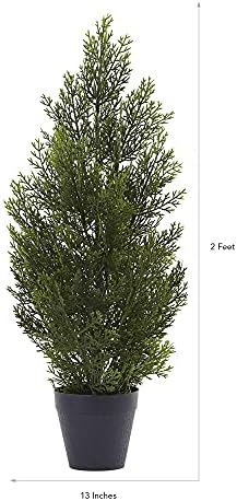 Nearly Natural 2ft. Mini Cedar Pine Tree (Indoor/Outdoor)