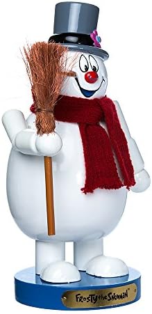 Kurt Adler Wooden Frosty The Snowman Nutcracker, 10"