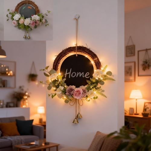 Grapevine Wreath Set, 8 PCS Vine Branch Wreaths Bulk, 12 Inch
