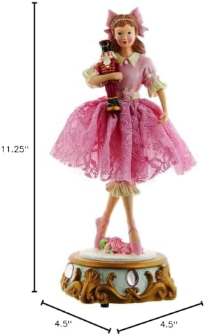 Kurt S. Adler 11.25-Inch Clara Ballet Nutcracker Musical Deco