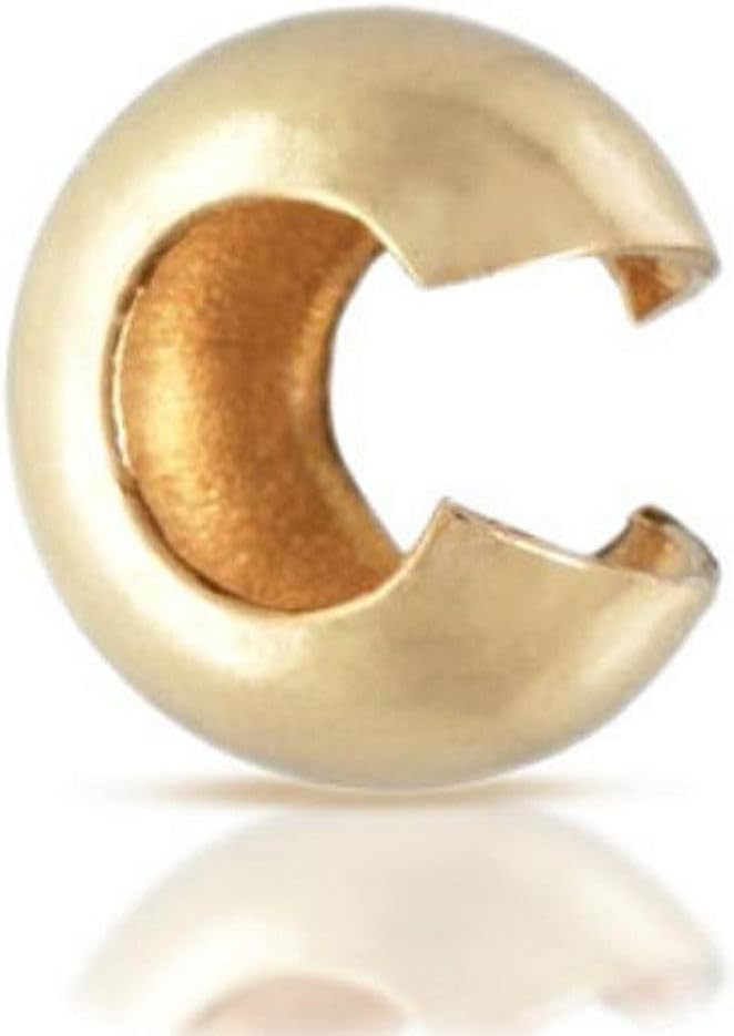 adabele real gold plated sterling silver 6mm crimp shown in use