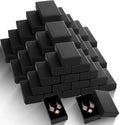 Batiyeer 96 Pcs Black Cardboard Jewelry Boxes with Lids, 3.2 x 2 x 1 Inch