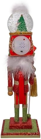 Kurt Adler 20" Hollywood Nutcrackers™ Animated Musical Water Globe Hat Nutcracker