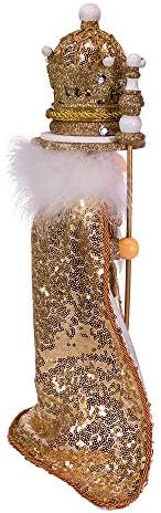 Kurt S. Adler 17.5-Inch Hollywood Gold King Nutcracker, Multicolor