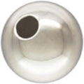 50 Qty. 6mm Round Sterling Silver Bead with 1.8mm Hole, .925, by JensFindings