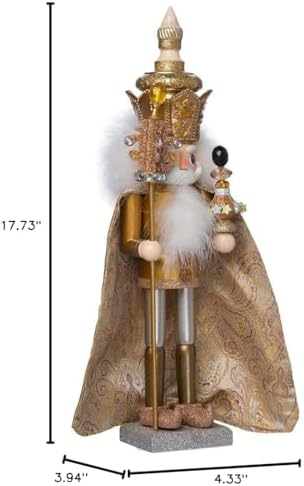 Kurt Adler 18-Inch Hollywood Gold King Nutcracker