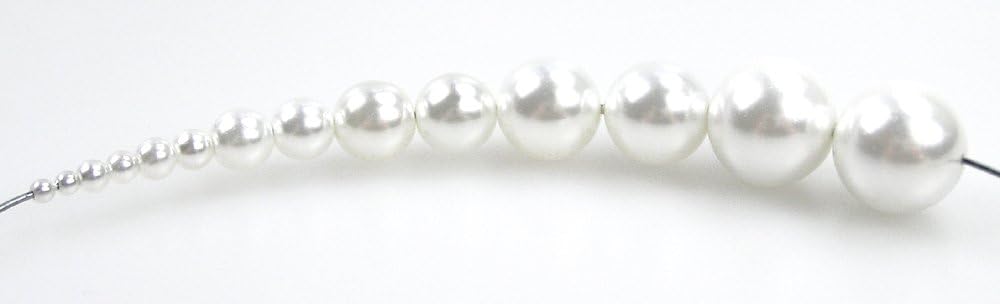 czech round glass imitation pearls, 1800pcs (12x150pcs) of, package contents