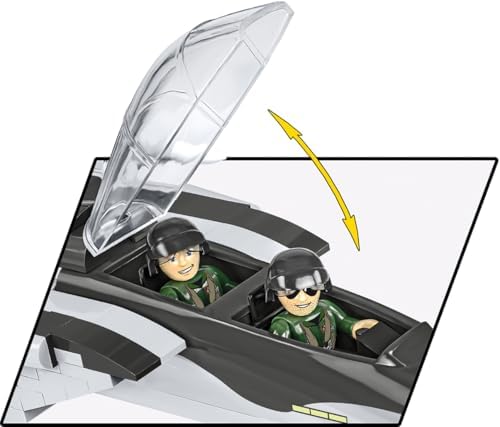 COBI Armed Forces Boeing F-15EX Eagle II Aircraft Building Set, 739 Pieces