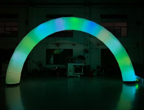 26.5ft Giant Inflatable Color Changing Arch Blow up Promotional LED Lighting Arch with Blower Color Change Lighting Archway for Event Parties (Multicolor, 8m Width)