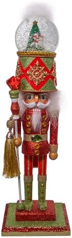 Kurt Adler 20" Hollywood Nutcrackers™ Animated Musical Water Globe Hat Nutcracker