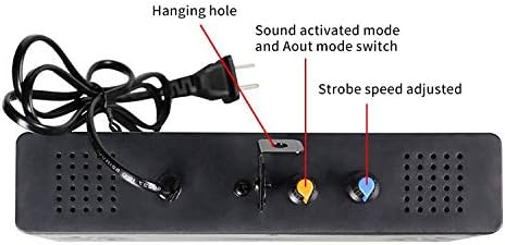 Stage Strobe Light, Super Bright Flash Stage Lighting, Sound Activated and Sp...
