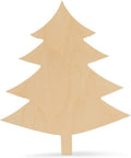 Wood Christmas Tree Cutout 12 inch, Pack of 6, Use as Wooden Door Hanger or Christmas Craft, by Woodpeckers
