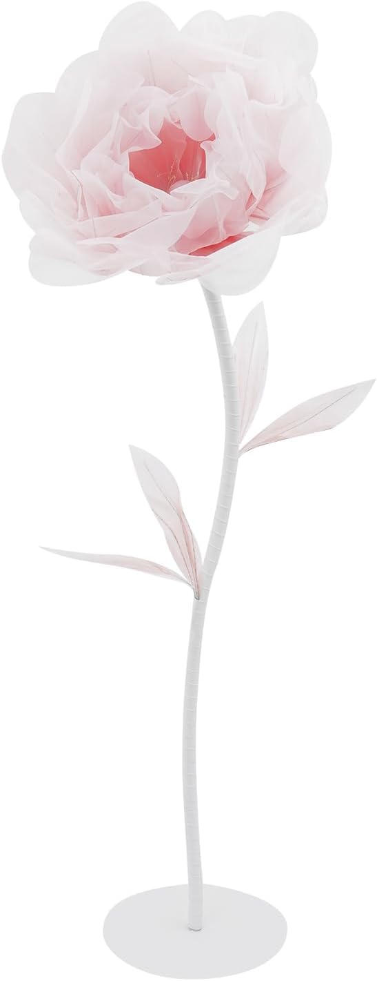 Wedding Giant Electric Artificial Flower, Auto Blooming Artificial Flowers with Lights, Large Peony Electric Flower Decor with Auto Open/Close for Home Wedding Party Decoration, Pink