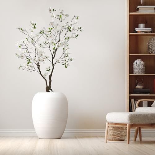5ft Artificial White Dogwood Potted Flowering Tree