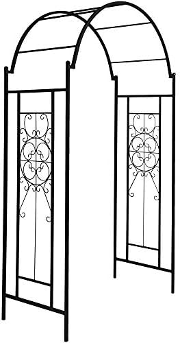 OUTOUR Garden Arch Arbor Arbour Trellis Outdoor Iron Arbor Arbour